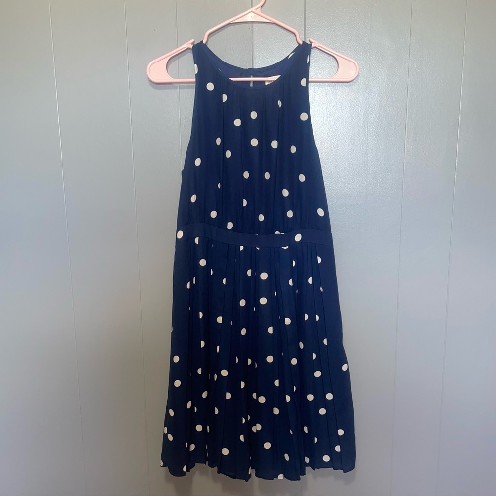 Paper Crown Navy and White Polka Dot Dress Size 4P